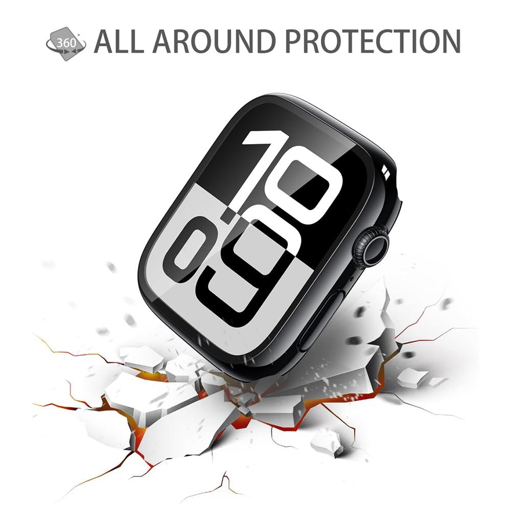 Ochrona ekranu do etui Apple Watch 11 10 42mm 46mm Akcesoria Poszycie Twardy zderzak z PC + Szkło hartowane Pokrowiec iWatch Seria 11