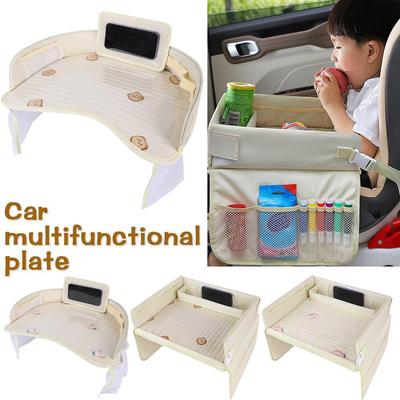 Assento de segurança Mesa Carro Placa multifuncional Assento Mesa de jantar Bandeja de viagem para crianças Atividades de viagem Acessórios automotivos ajustáveis