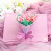 Valentines Day Card For Wife 3D Romantic Flower Embossed Foil Decorations Valentine's Day Decor For Family Friends Wife Mother