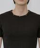 Lekim Studded Rib Tee (Black)