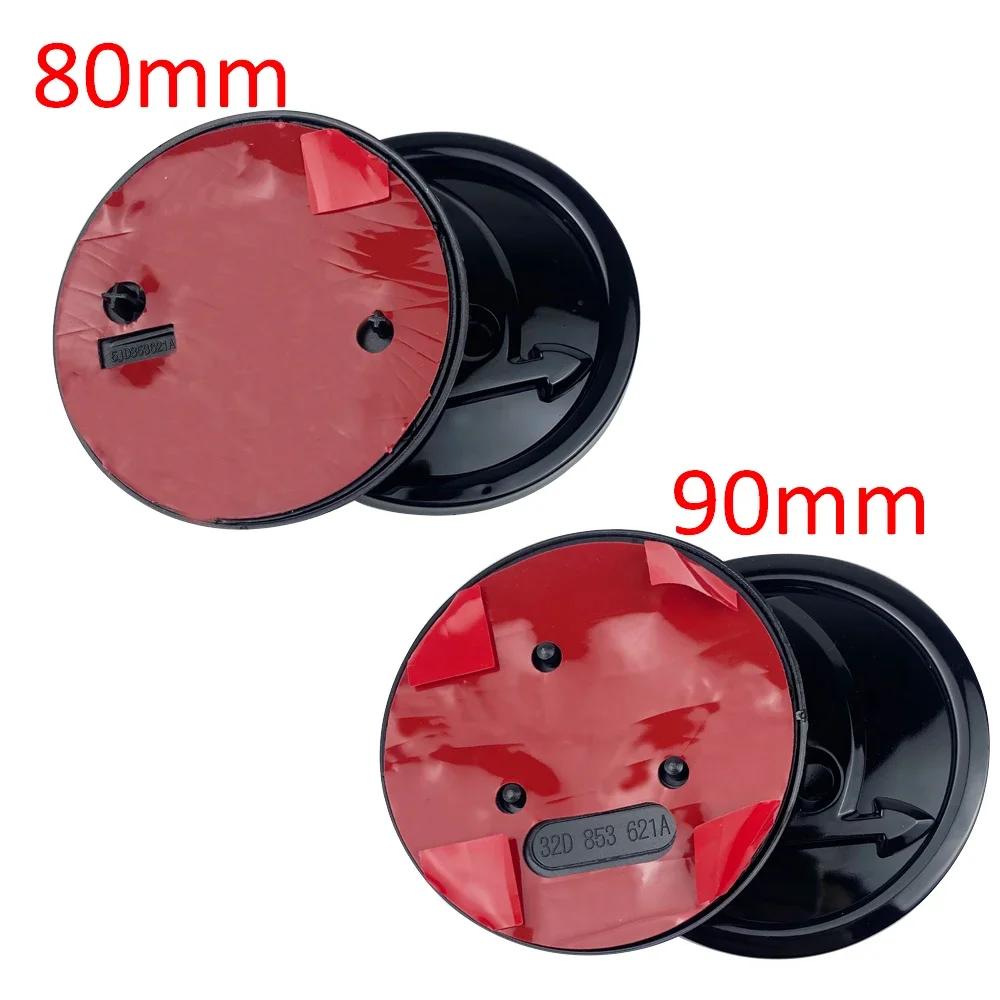 2025 Heiß 2 Stück 80mm 90mm Emblem Für Skoda Fabia 1 2 Octavia a7 RS Superb Rapid Yeti Karoq Vision Auto Haube Vorne Hinten Kofferraum Heckklappe