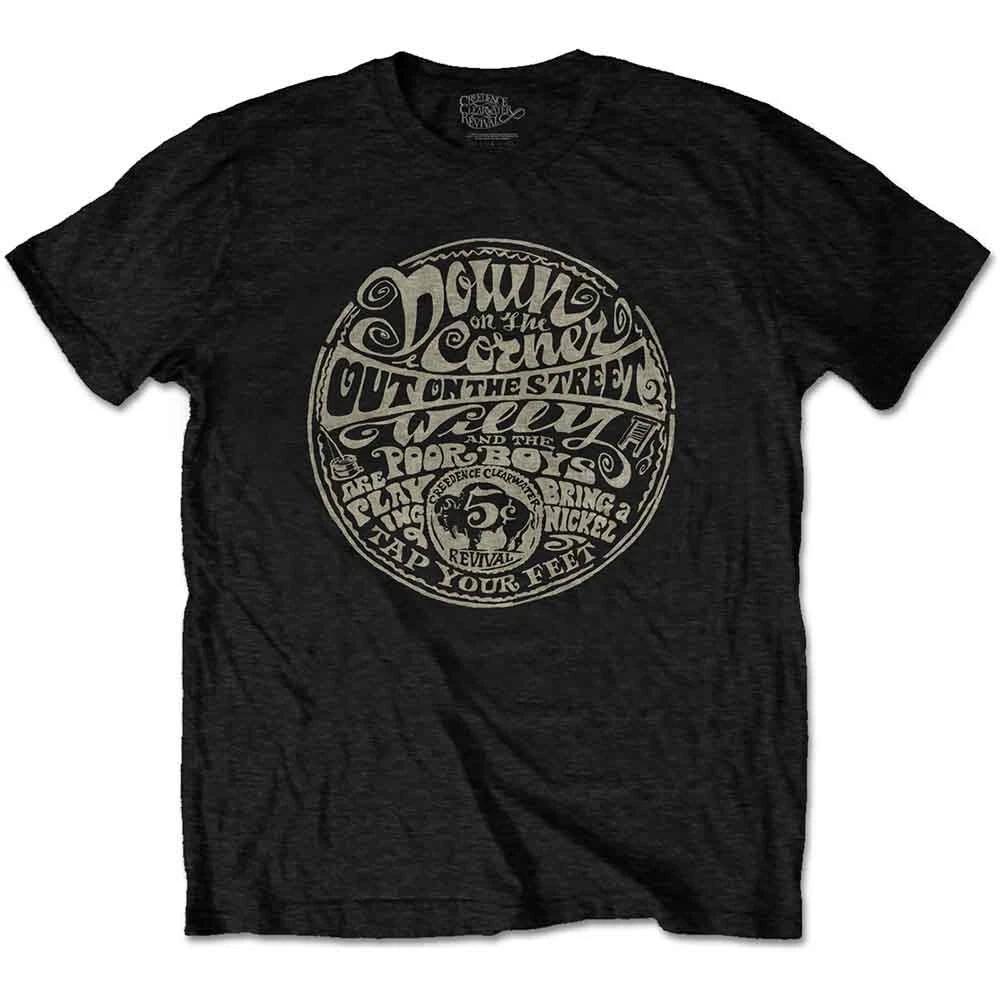 T-Shirt # M Unisex Black # Down on the Corner 3XL
