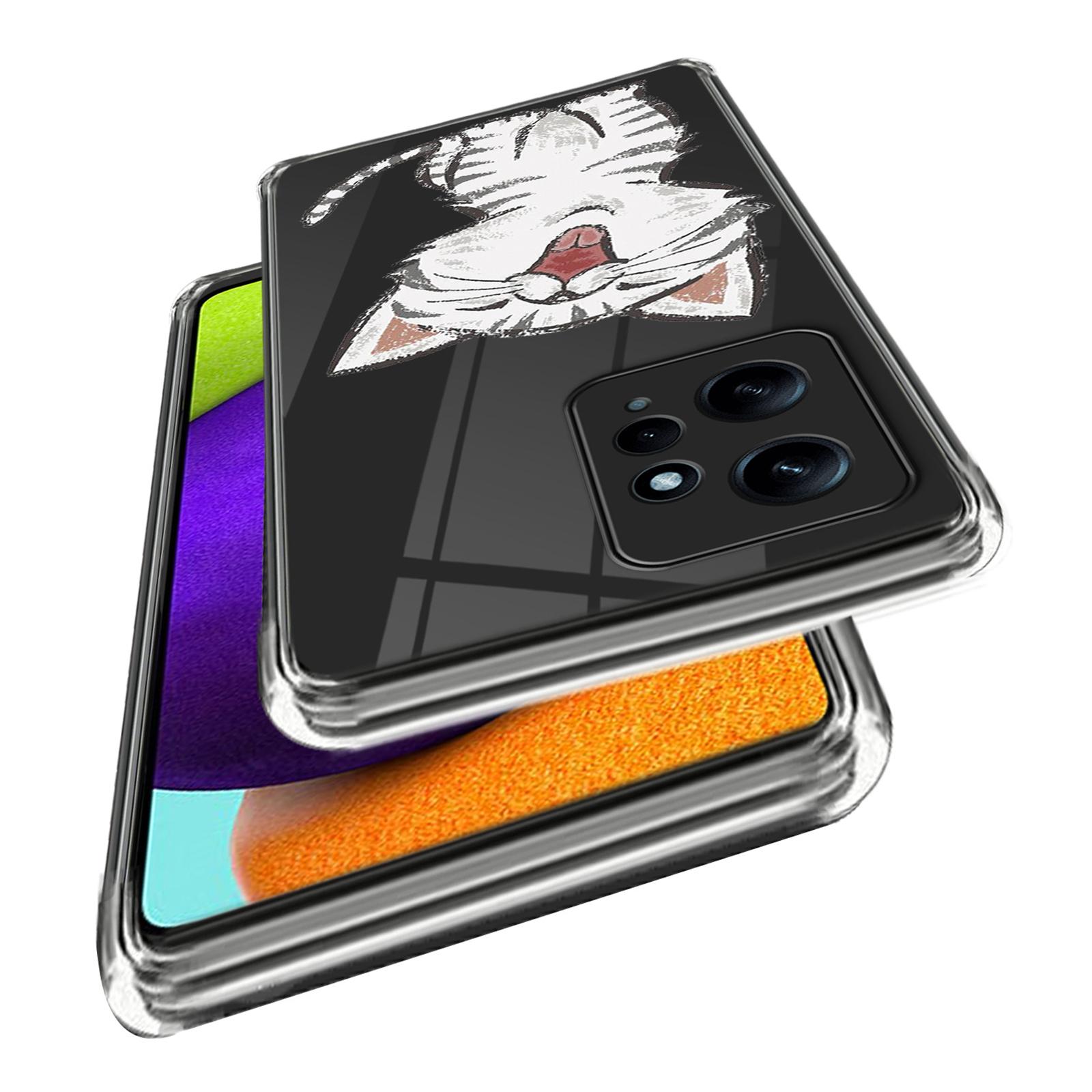 

TPU Phone Case for Xiaomi Redmi Note 12 4G Shell Pattern Printing Cover Cat