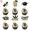 Topper Cupcake Absolvire Clasa 2026 - Sărbătoriți Ziua Absolvirii Cu Scântei Felicitări Absolventului Decorațiuni Bețișoare Cupcake