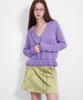 Opening Sunshine Strap Belt Satin Mini Skirt Jacquard Olive