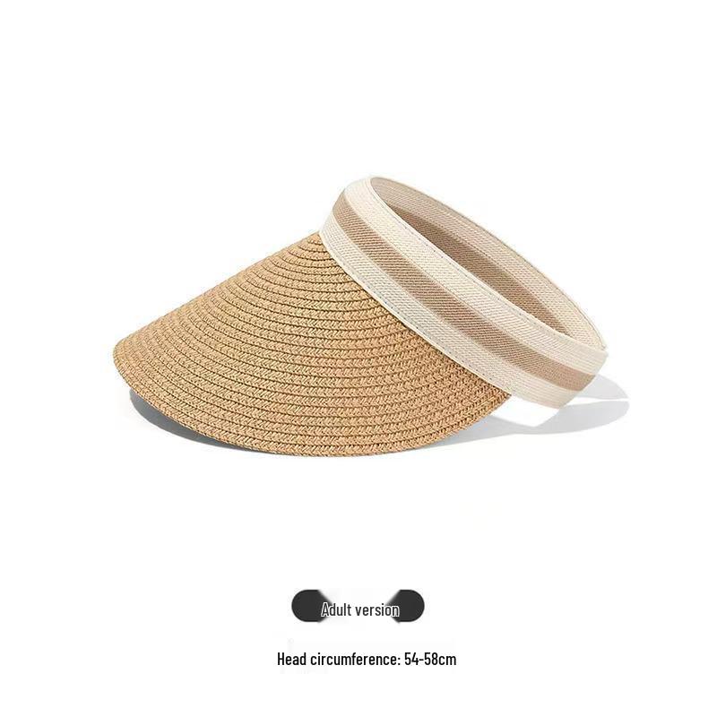 Ultraviolet Protection Wide Brim Sun Visor Hat for Summer Beach and Travel.