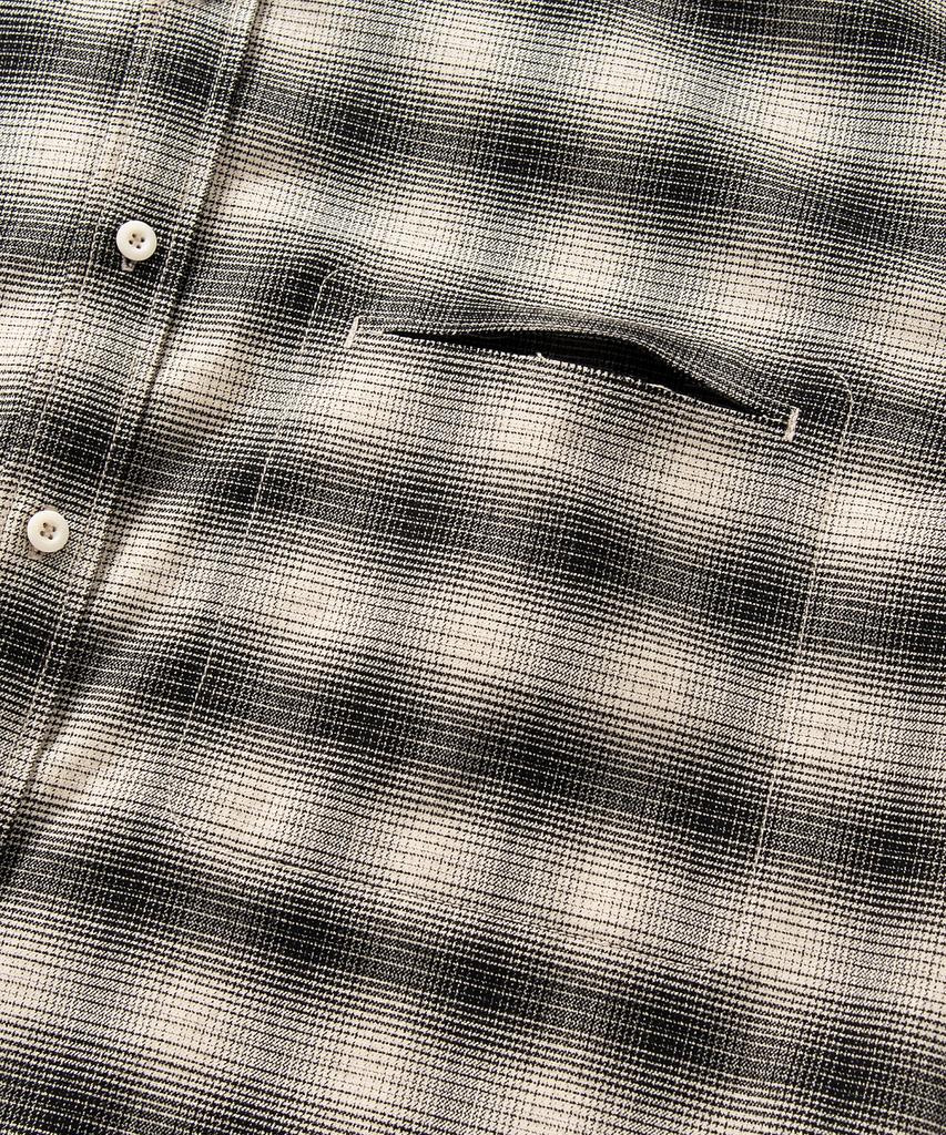 NONBLANK Flannel Ombre Check Shirt_Ivory