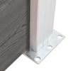 WPC Garden Fence 180*186 Cm Grey
