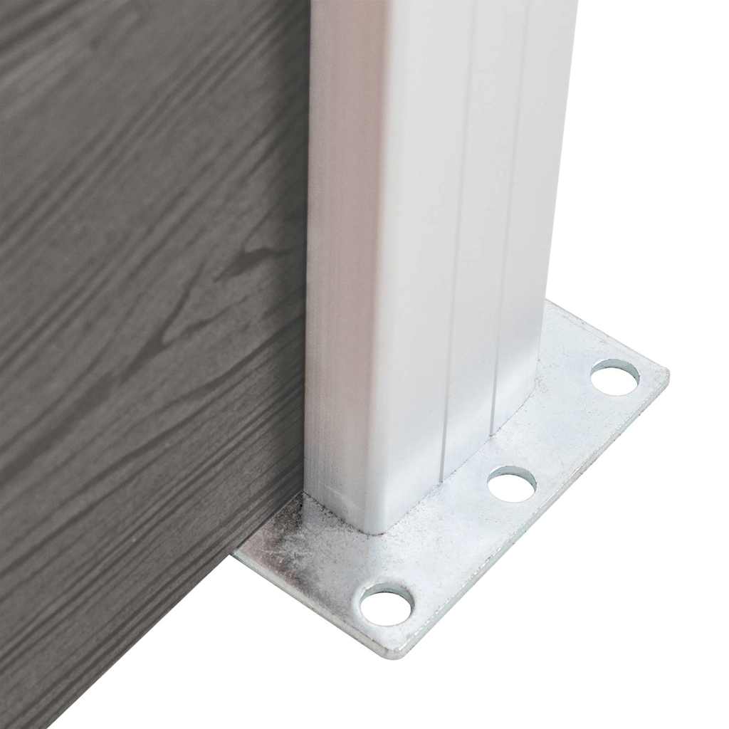 WPC Garden Fence 180*186 Cm Grey