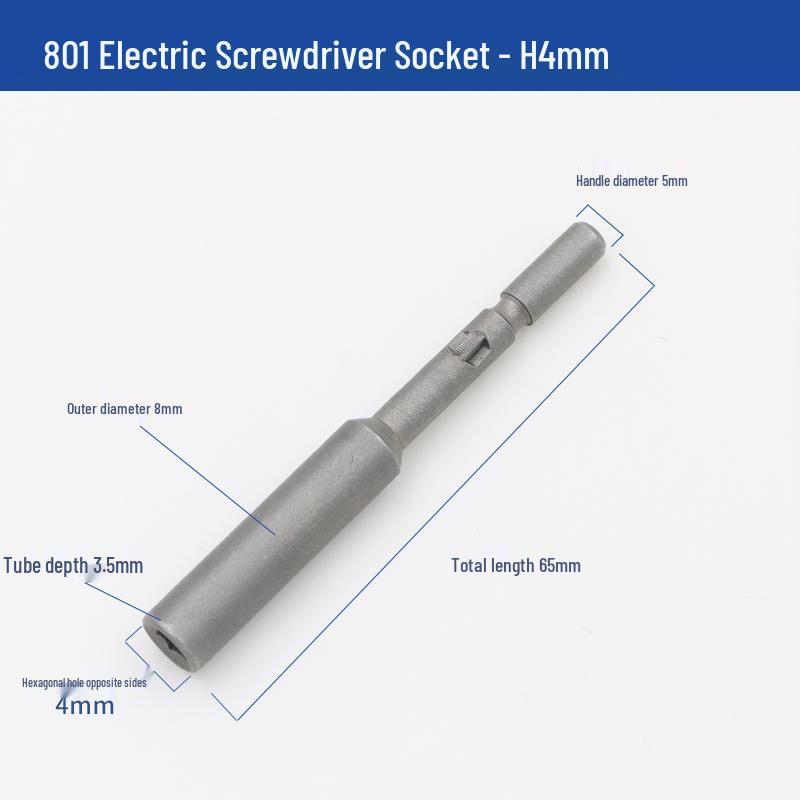 

801 Electric Screwdriver 8mm Hex Socket Head Nut Driver H3-14, 7mm Bit Wrench