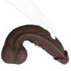 Coffee Realistic Liquid Silicone Dildo, XL Size, Strong Suction Cup, Soft Body-Safe Silicone, Waterproof, Discreet Packaging