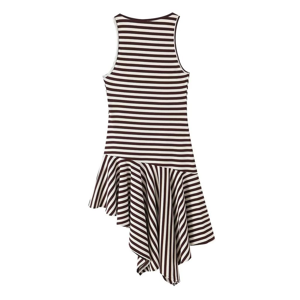 European and American Style, New Women's Clothing, Foreign Style Classic Knitted Striped Dress 4174327104