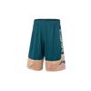 Li Ning Sports Basketball Collection Casual Shorts Men's Ocean Blue Light Gray Brown AAPQ007-8