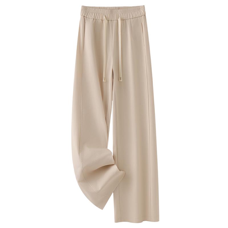 Women's High Waist Red Wide-Leg Sweatpants - Spring 2025 Collection