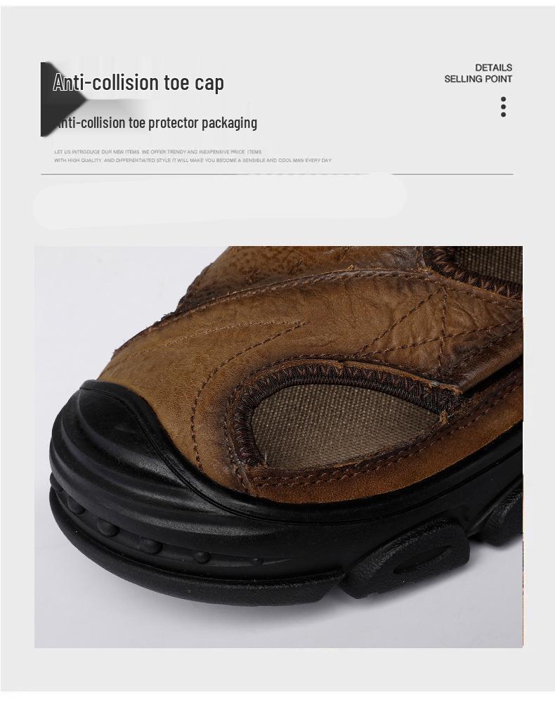 Men's 2022 Summer Lightweight Breathable Outdoor Casual Closed-Toe Beach Sandals