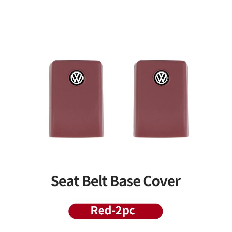 ear1 Car Silicone Seat Belt Buckle Covers Scratch-Resistant Protective Covers Car Interior Accessories For VW Golf Polo Tiguan Passat