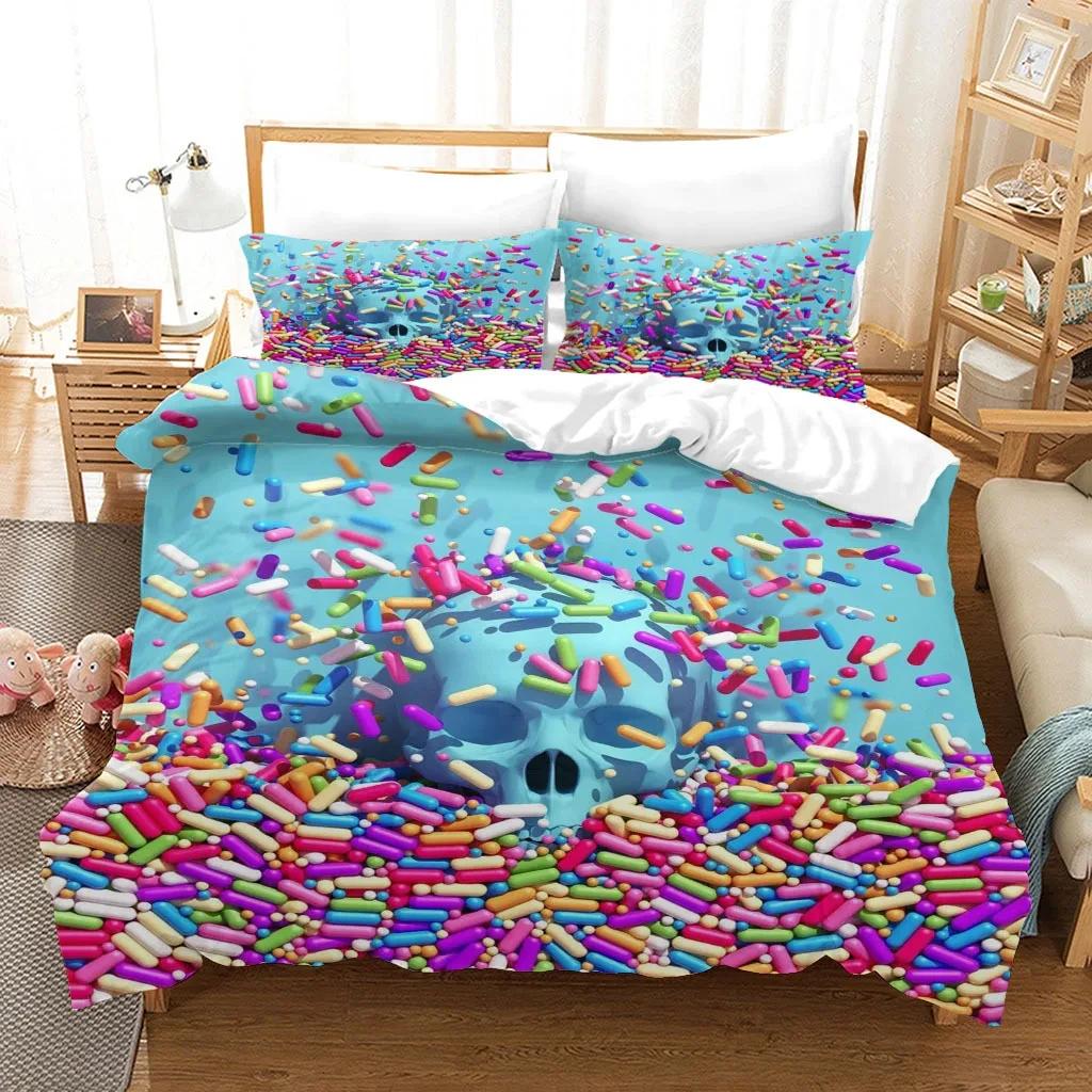 Statue of Liberty Bedding Set Modern Art Duvet Cover King/Queen Size Teens Adults Creative Fashion Pop Polyester Quilt Cover