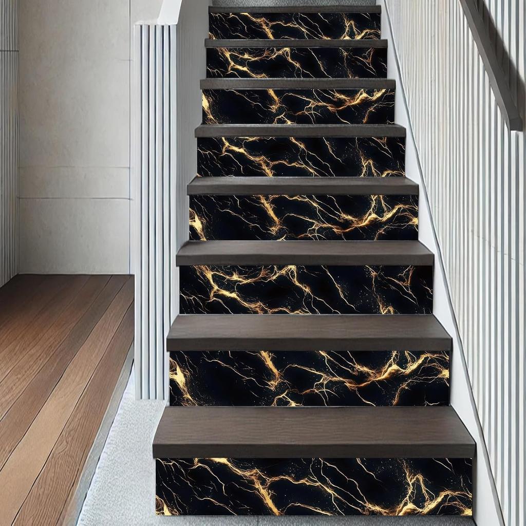 Schwarz Gold Marmor Tapete Marmor Kontaktpapier Vinyl Selbstklebend Abnehmbar Arbeitsplatte Peel and Stick Wandtapete für Renovierung Wand Arbeitsplatte