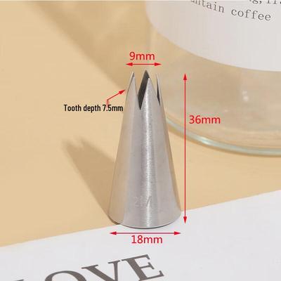 ZISIZ 304 Stainless Steel Rose Piping Nozzle