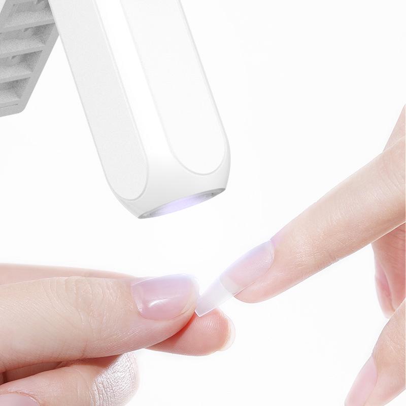Mini Retractable Folding Rotating Nail Lamp Stand with Fixing Clip for Phototherapy and Nail Extension
