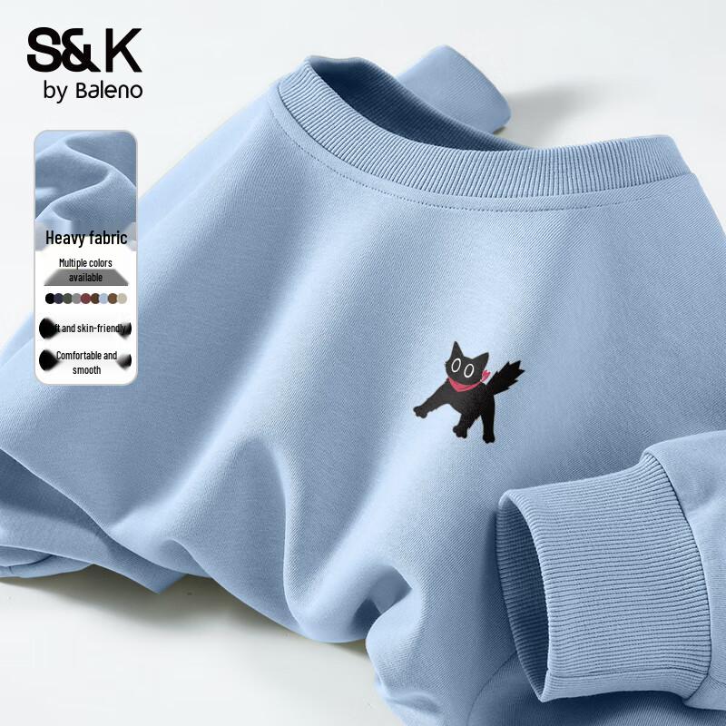 Baleno S&K Series Unisex Heavyweight Knit Sweatshirt - JPB Bowtie Cat Graphic