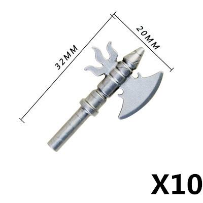 MOC Mattoncini Militari Figura Medievale Soldato Accessori Arma Spada Ascia Coltello Pugnale Martello Giocattolo Mini Mattoncino Regalo R027