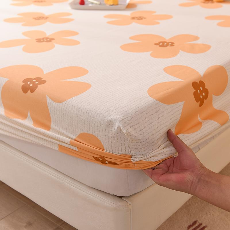 Cartoon Bedspread Mattress Cover All-around Elastic Band Bed Sheet (Without Pillowcase)
