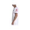Puma AC Milan Away Fan Edition Striped Lettering Match Short Sleeve Soccer Jersey Men Sportswear White 765834-02