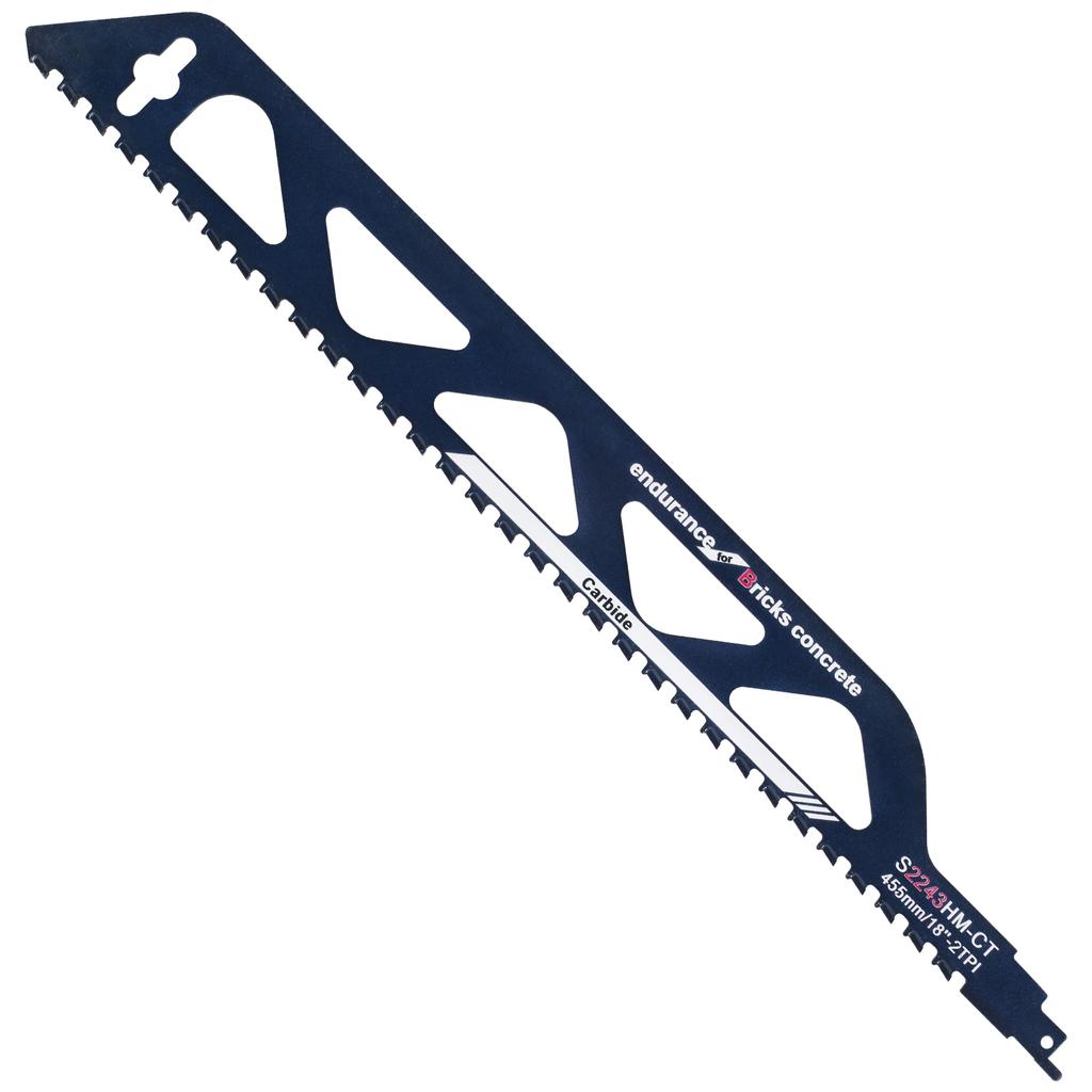 1/2 Pcs Reciprocating Saw Blade 12/18 inch Universal Cutting Recip Sabre Saw Blade Masonry Cutting Blades for Cement Composite