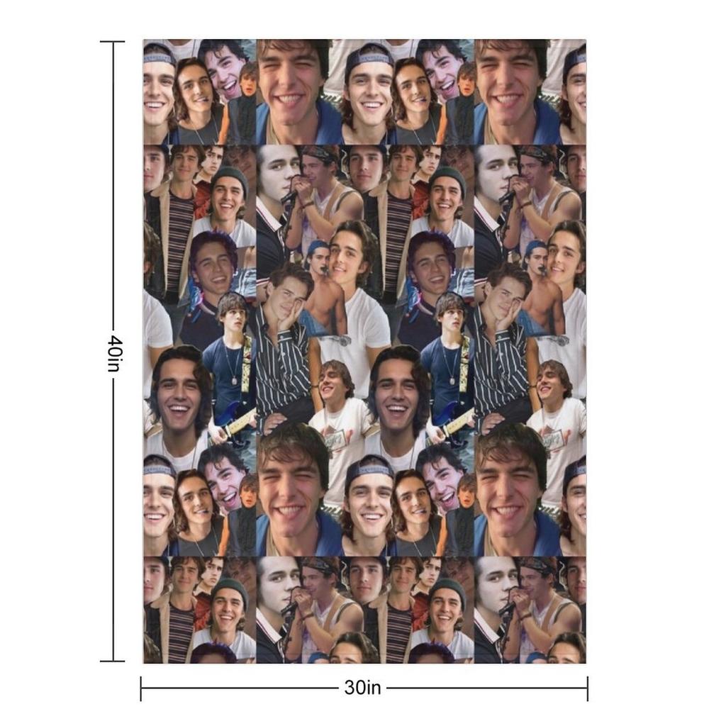 Charlie Gillespie Photo Collage Throw Blanket Fashion Sofas Extra Large Throw Cute Nap Blankets