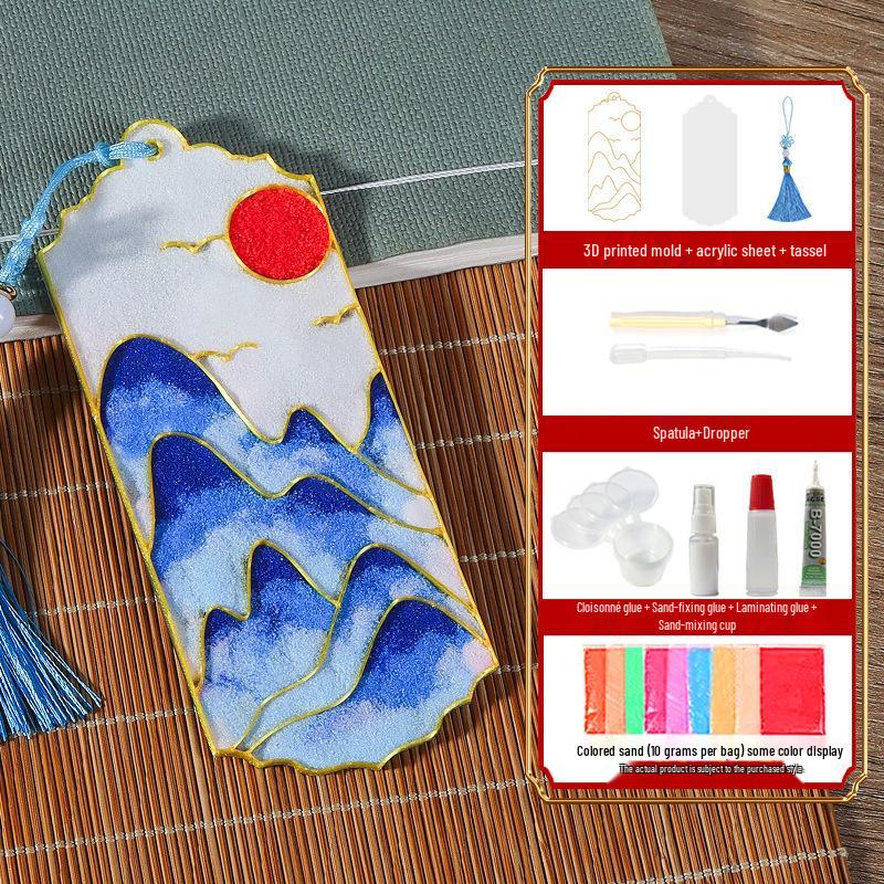 Cloisonné Enamel Bookmark Kit - Jingtai Blue Mid-Autumn Craft Activity