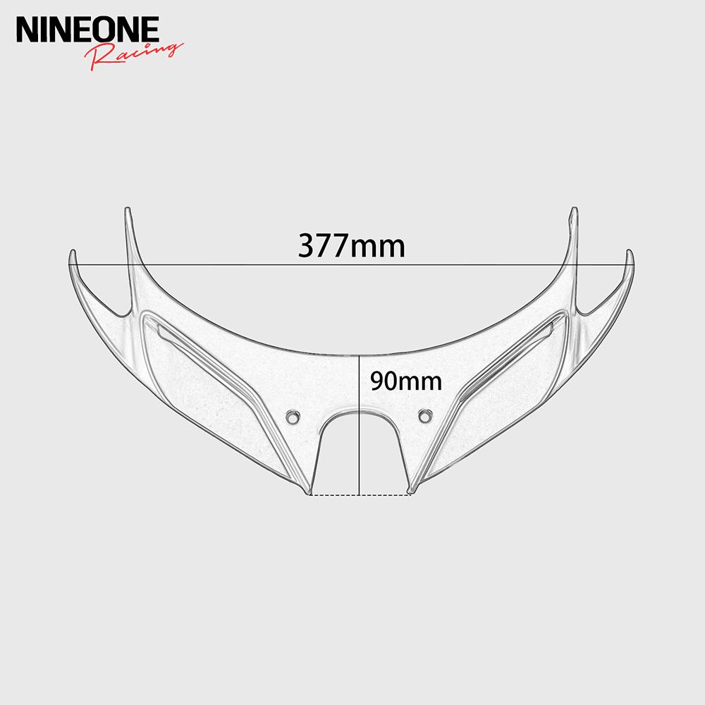 Ninja 400 Motocycle Front Wing Fairing Winglets Mouth Shell Cover ABS Protection Guards Fit For KAWASAKI NINJA400 2019-2024