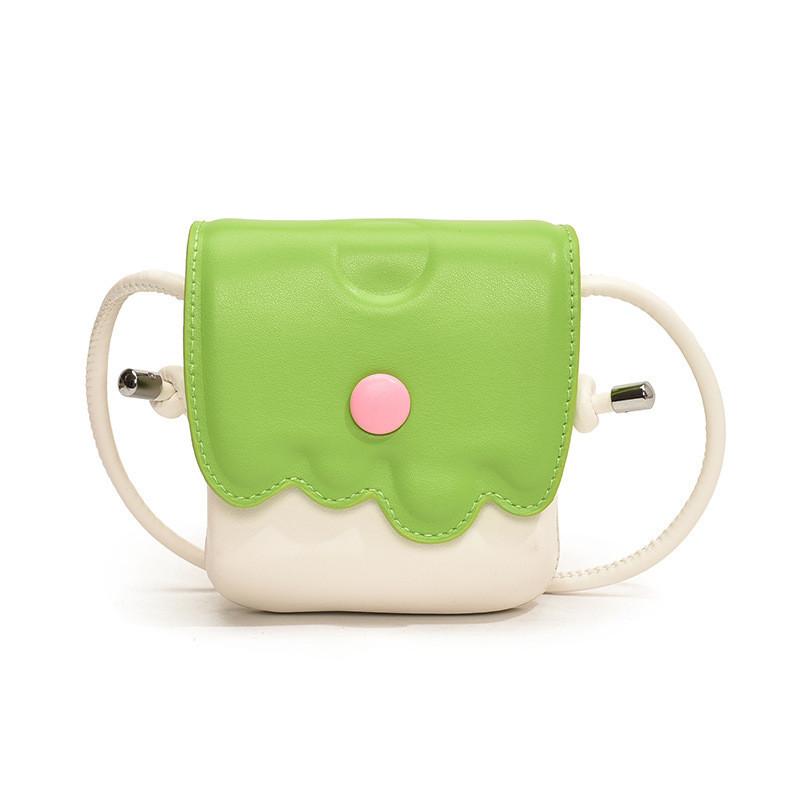 Stylish Mini Shoulder Bag For Kids With Vibrant Color Blocking And Breathable Material