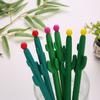 1 Pc Cartoon Cactus Pen Fluent Writing Suitable for Office Work, Brushing Questions, Signing Writing, Diaries, Notes, Student Classroom Prizes, Frie