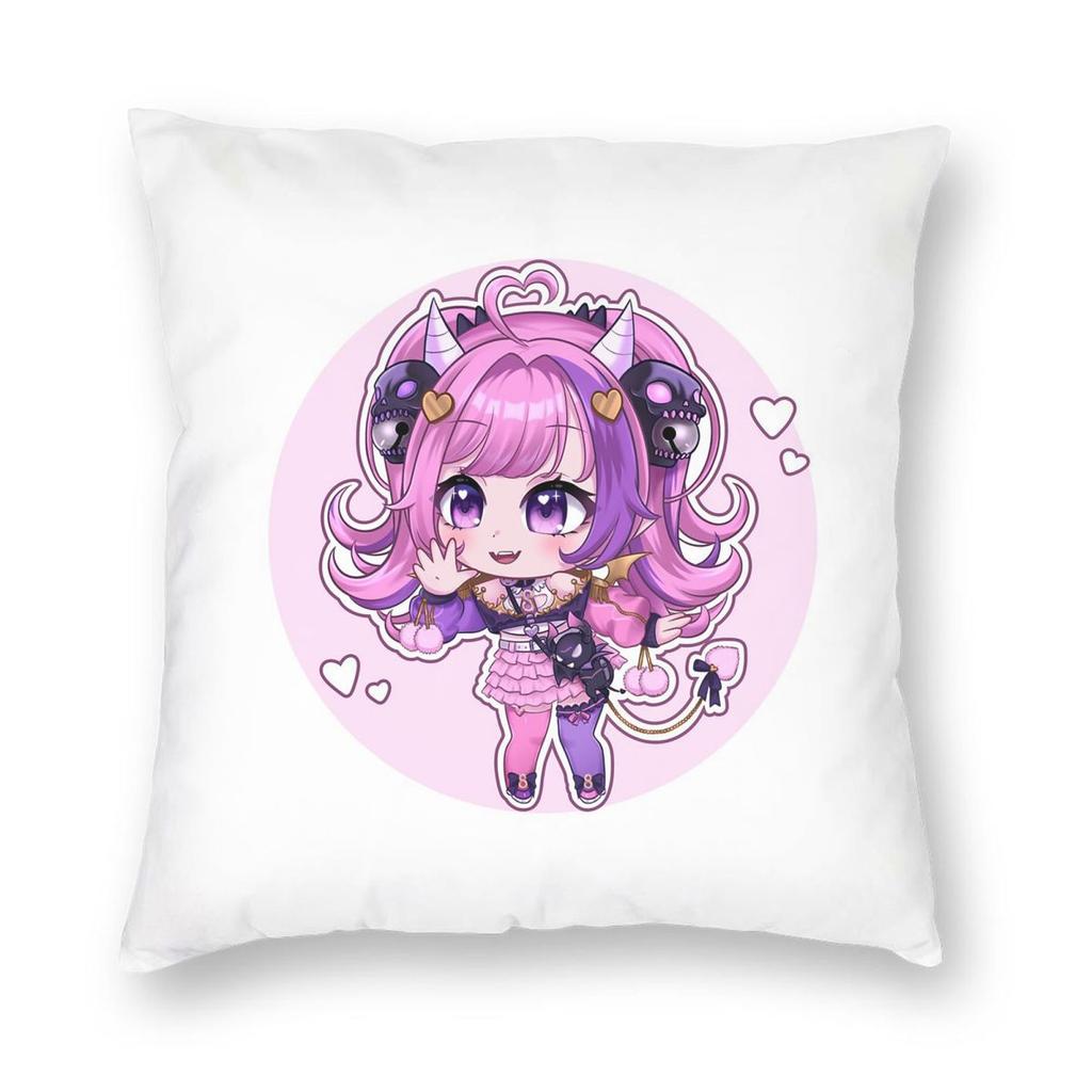 VShojo Ironmouse Anime Square Pillowcase Pillow Cover Cushion Zip Decorative Comfort Throw Pillow for Home Car