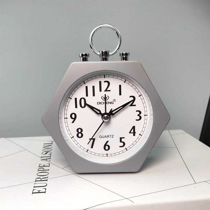 Simple Nordic students silent alarm clock for children's bedroom bedside fashionable and creative luminous alarm clock OS005