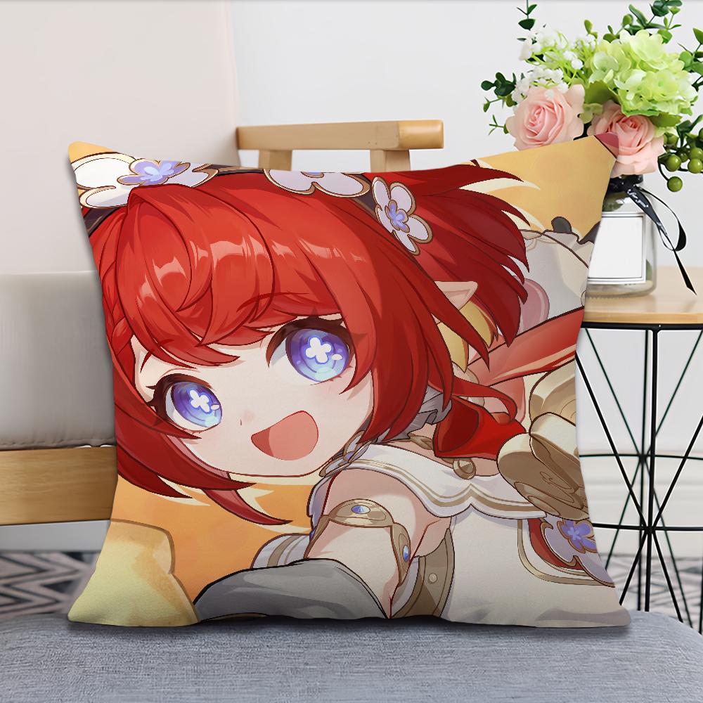 Star Rail Soft Comfortable Pillow Honkai Case for Sofa Living Room Home Cute Office Tribbie Decor Protective Covers
