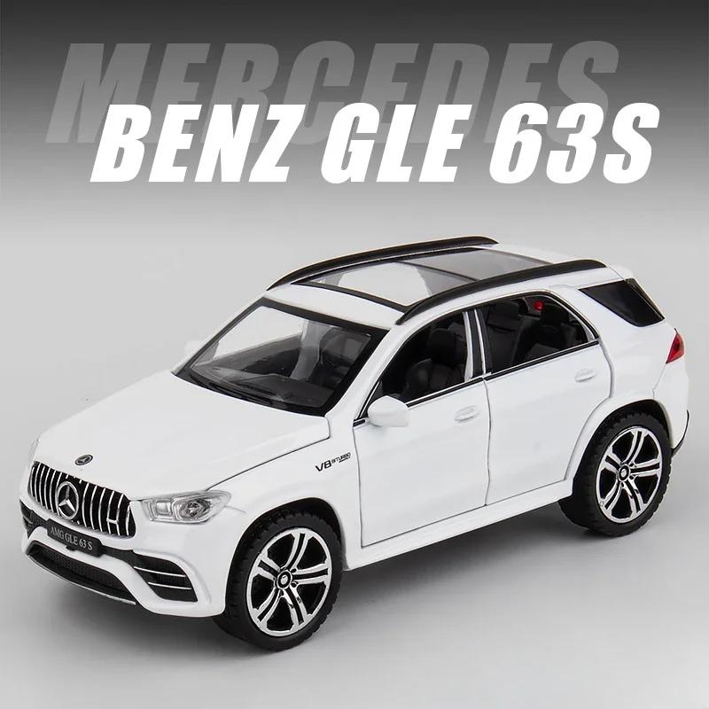 

Simulation 1:32 Benz GLE63S Off Road Car Model Sound and Light Collective Metal Toys Vehicles for Kids Boys Voiture Miniature белый