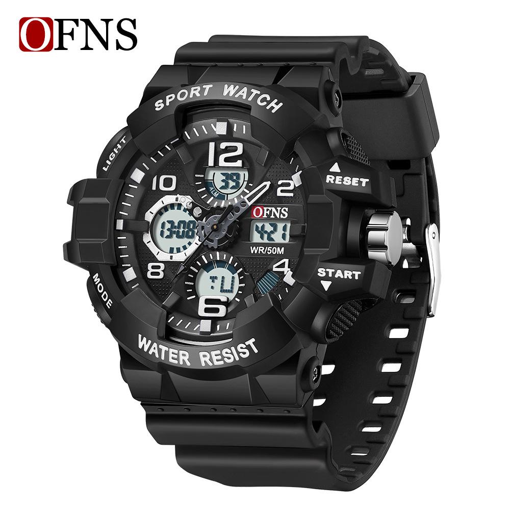 OFNS Men s Multifunctional Trendy Electronic Watch with Timer & Stopwatch