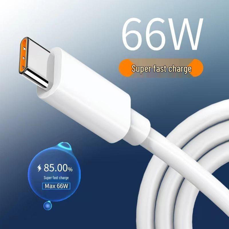Cablu USB-C cu Încărcare Ultra-Rapidă 6A pentru Dispozitive Huawei, Xiaomi, VIVO, Android și Apple.
