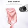 Soft Pins Massage Comb Flexible Curly Hairbrush Anti-static Hair Brush