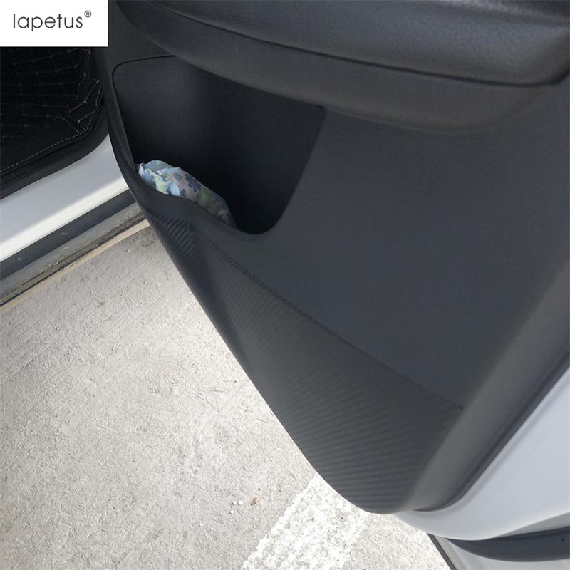 Für MG ZS 2018- 2025 Zubehör Innentür Anti-Kratz-Schutz Seitenkantenfolie Karbonfaser-Aufkleber Schutz Dekoration Innenraum