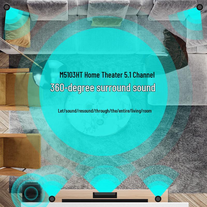 HiVi M5103HT 5.1 Channel Home Theater Speaker System (CN version)