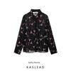 Kaslead New Arrival Women's Fashion Style Fashion All-Match Translucent Print Long Sleeves Shirt 9030213