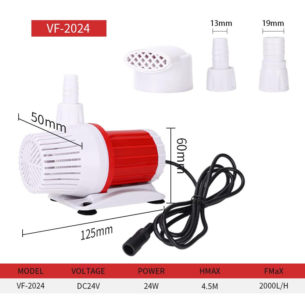 Ultra-quiet Fish Tank Submersible Pump Bottom Suction Side Suction Pump Suitable for Aquarium Rockery Fountain Filtration Cycle