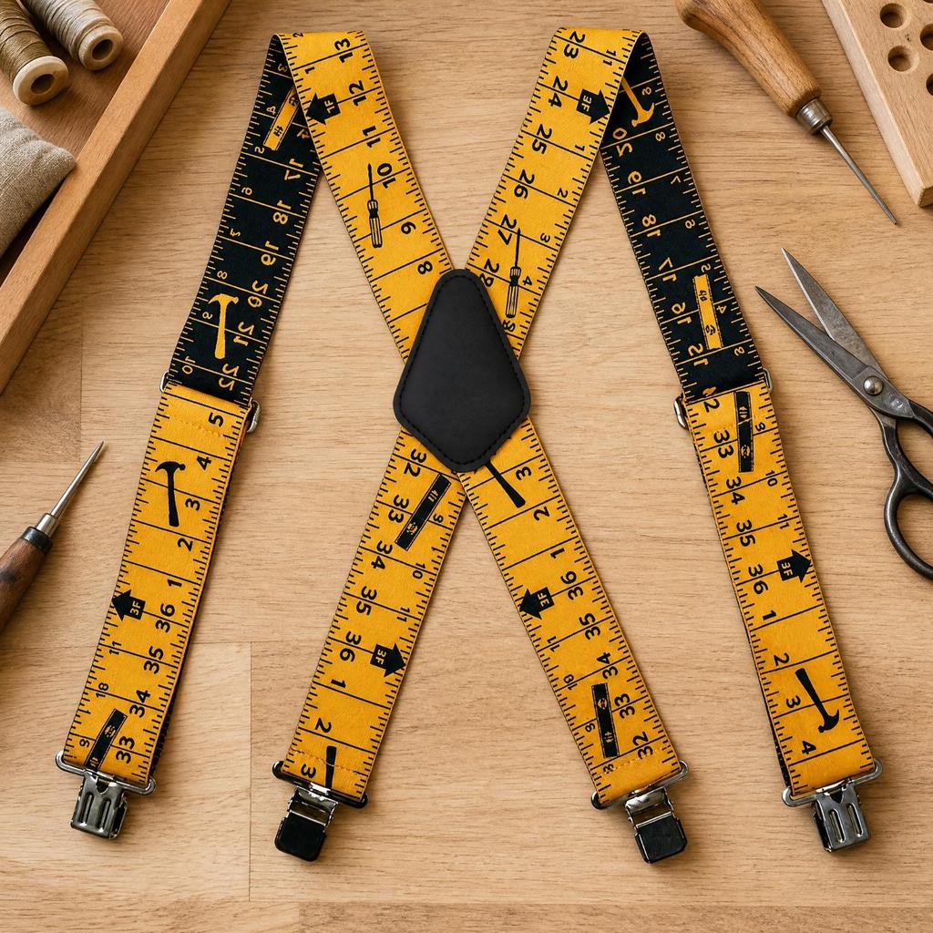 Crossing-Strap Suspenders Secure Fit Suspender Wide Straps