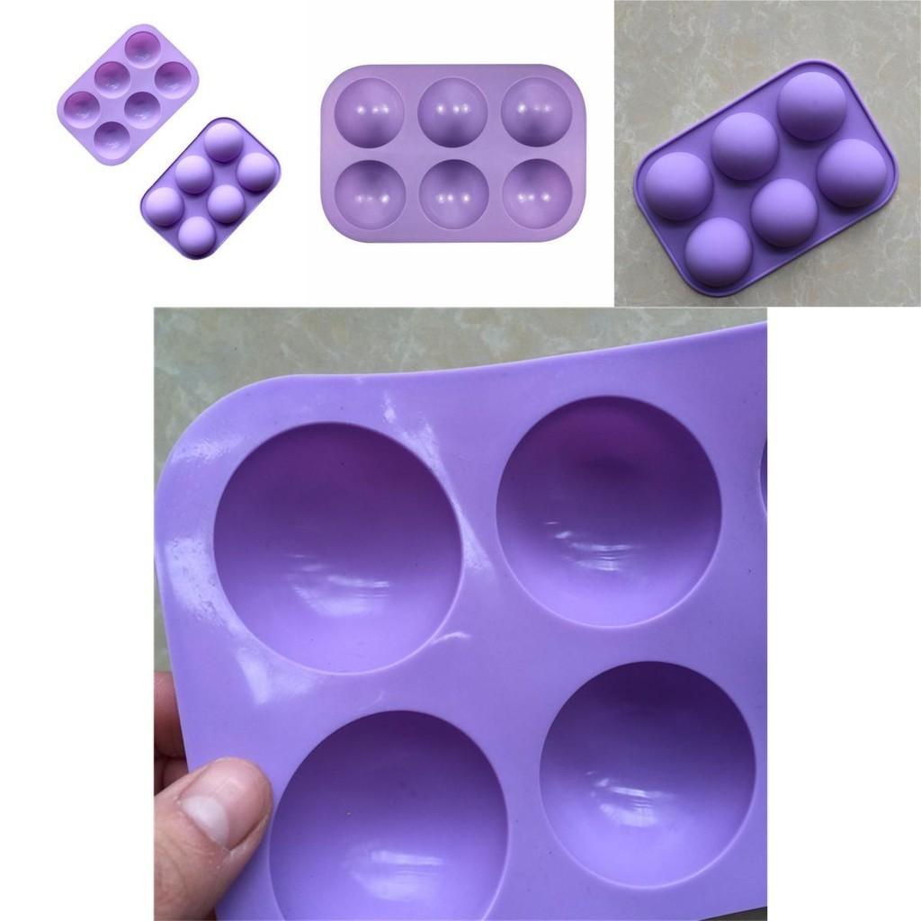 Premium 3D 6-Loch Halbkugel Silikon Schokoladenform für kreative Kuchenbackfreuden