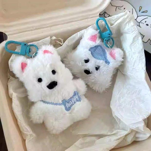 New Arrival: Cute Plush West Highland White Terrier Keychain Backpack Pendant