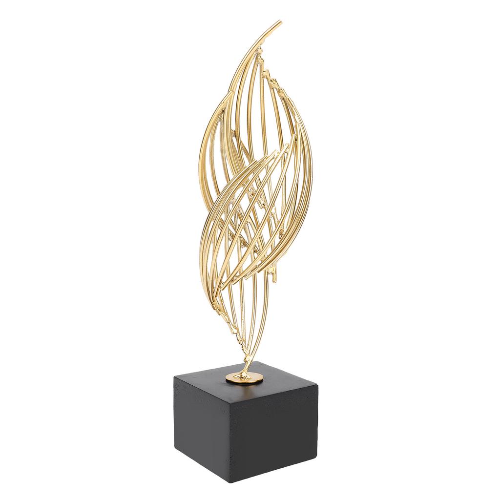 Modern Metal Sculpture Iron Luxury Abstract Art Statue Decorative Table Centerpiece Ornament for Living Room Office
