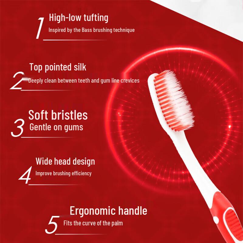 Zhonghua Dual-Effect Soft Bristle Toothbrush 6-Pack